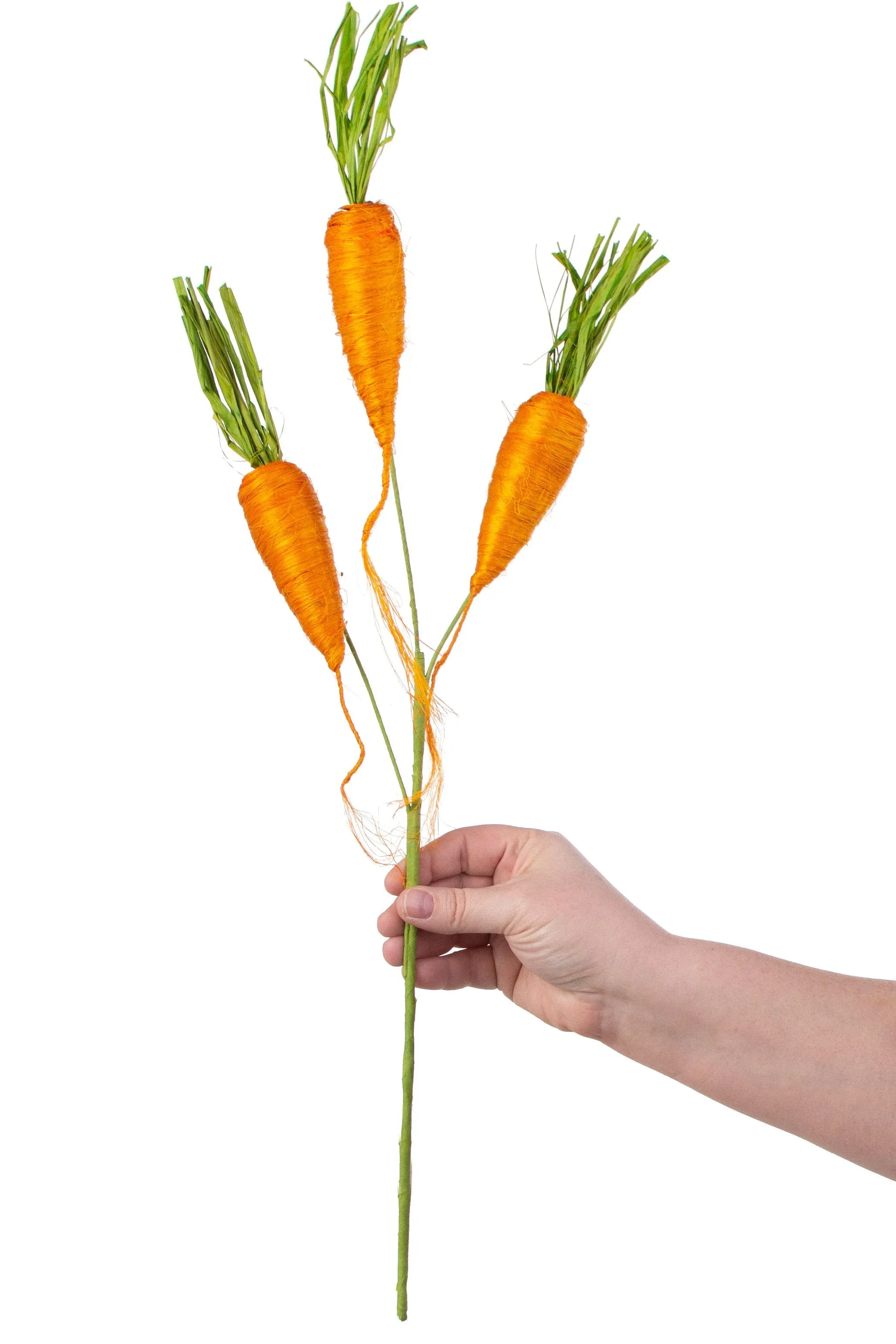 24" Sisal Carrot Pick: Orange