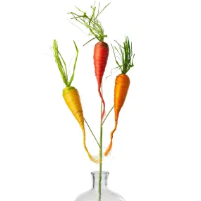 24" Sisal Carrot Pick: Red, Orange, Yellow