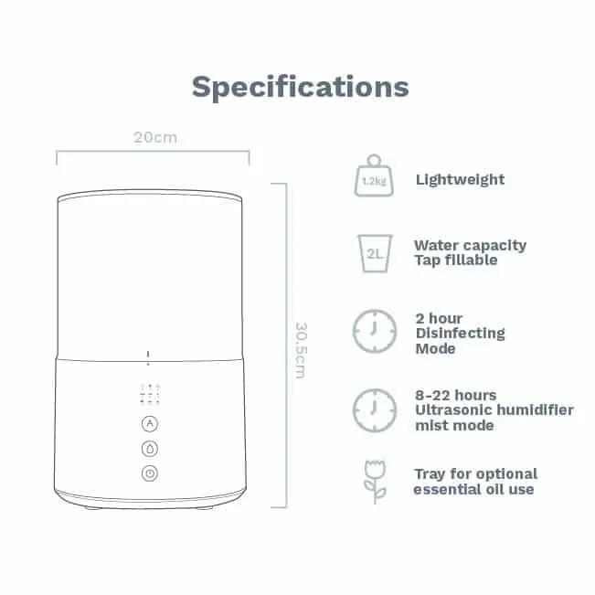 Air Purifier with Sterilization Mode   Oil