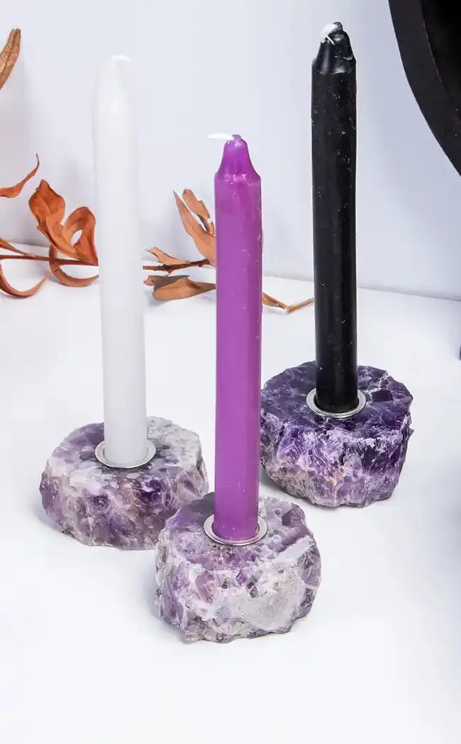 Amethyst Chime Spell Candle Holder