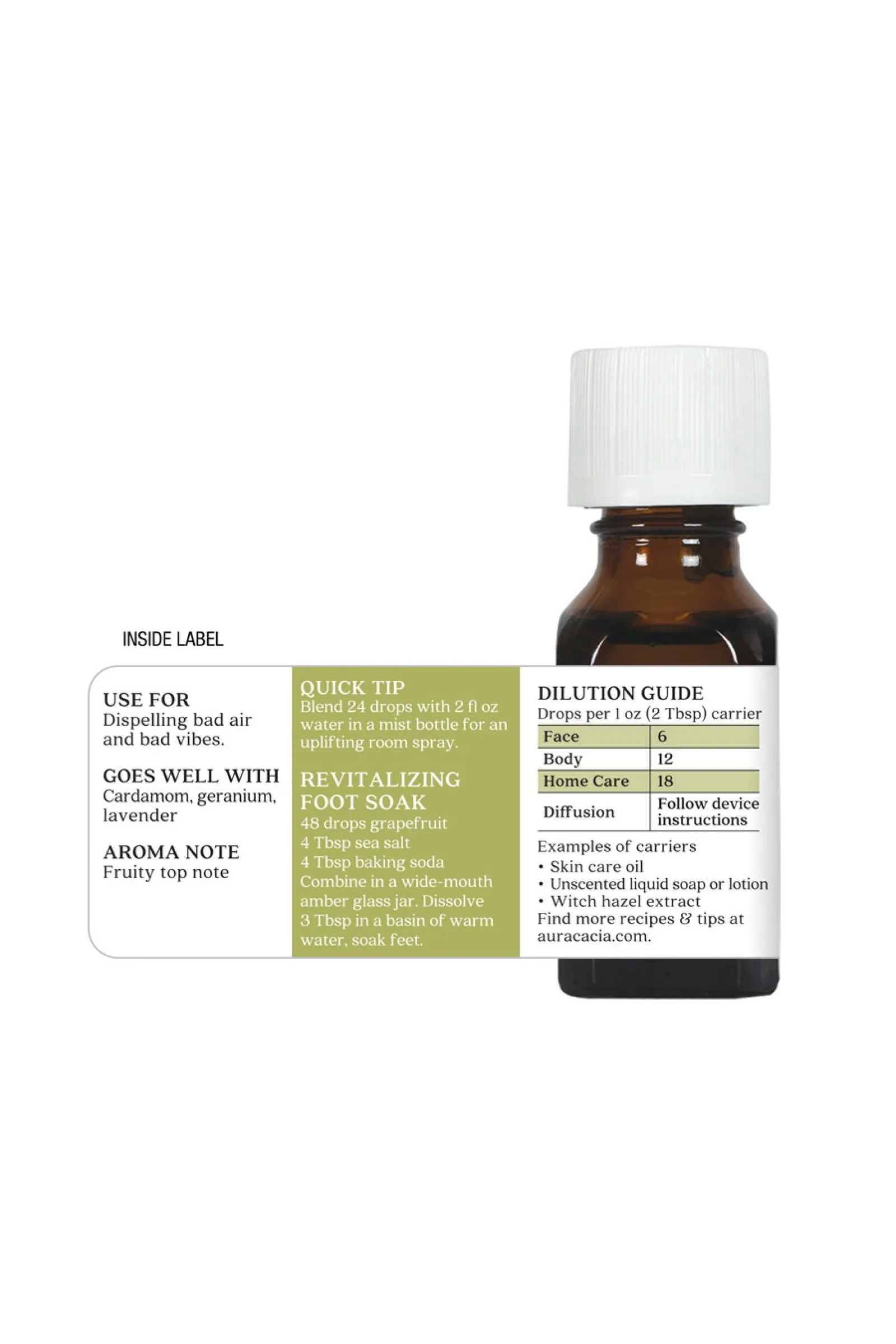 Aura Cacia Grapefruit Oil 15ml