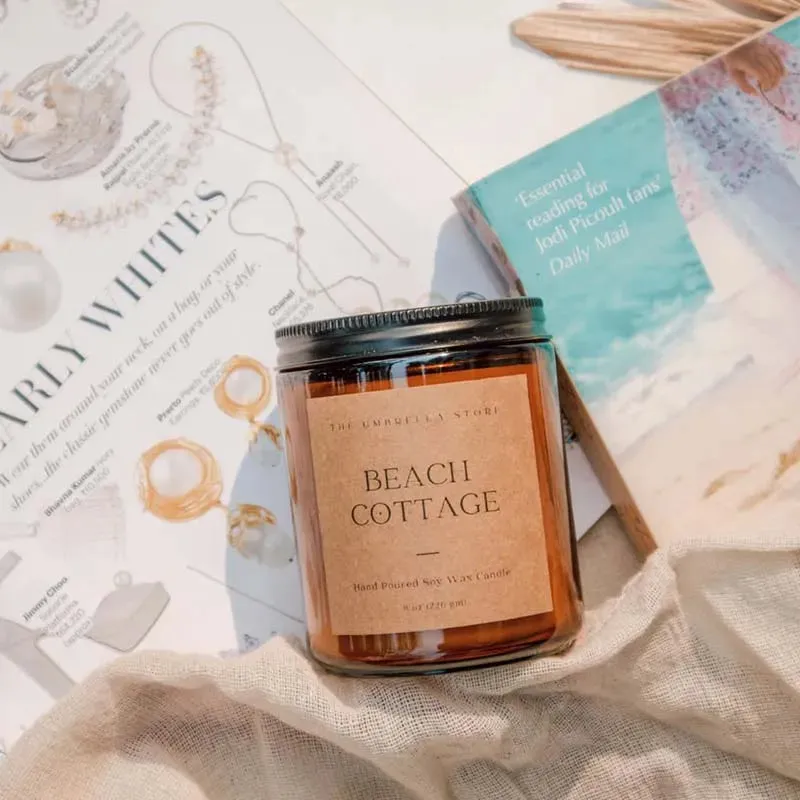 Beach Cottage Scented Candle | Single | 7.1 x 7.6 cm / 2.8 x 3 inches