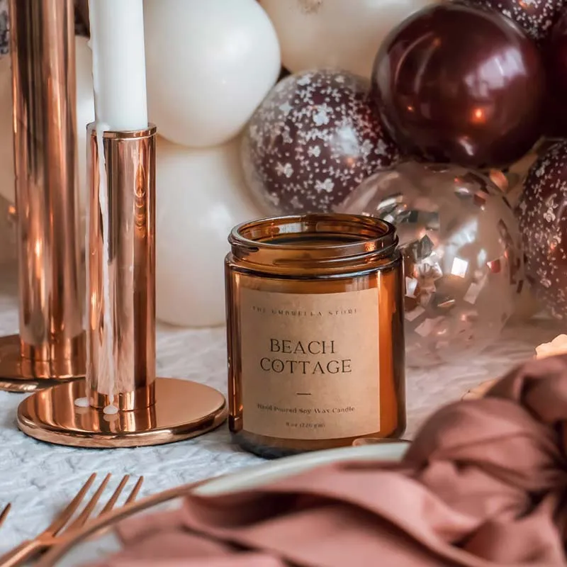 Beach Cottage Scented Candle | Single | 7.1 x 7.6 cm / 2.8 x 3 inches
