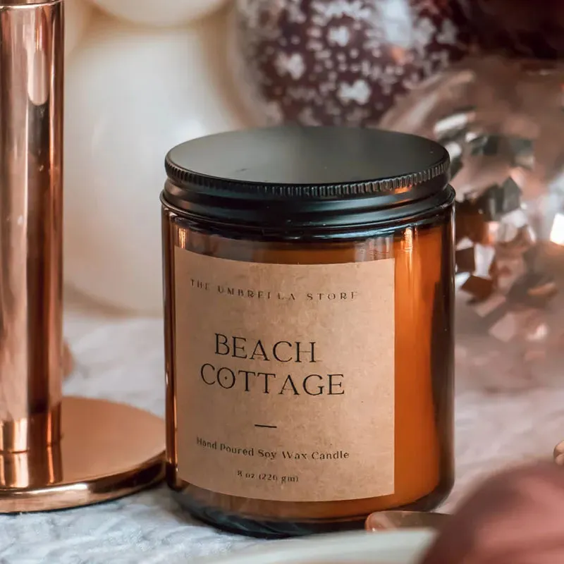 Beach Cottage Scented Candle | Single | 7.1 x 7.6 cm / 2.8 x 3 inches