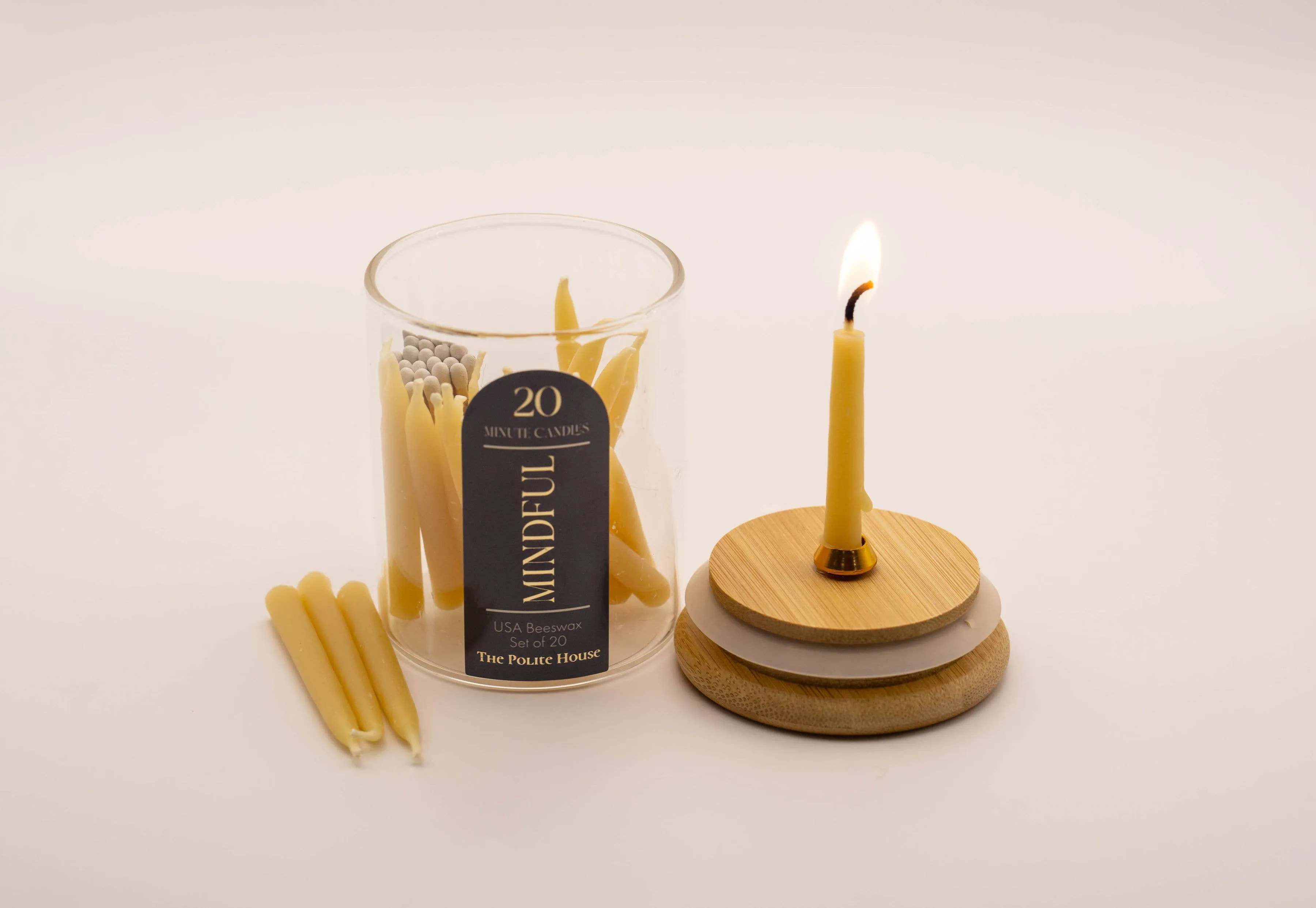 Beeswax Mindfulness Candles (Set of 20)