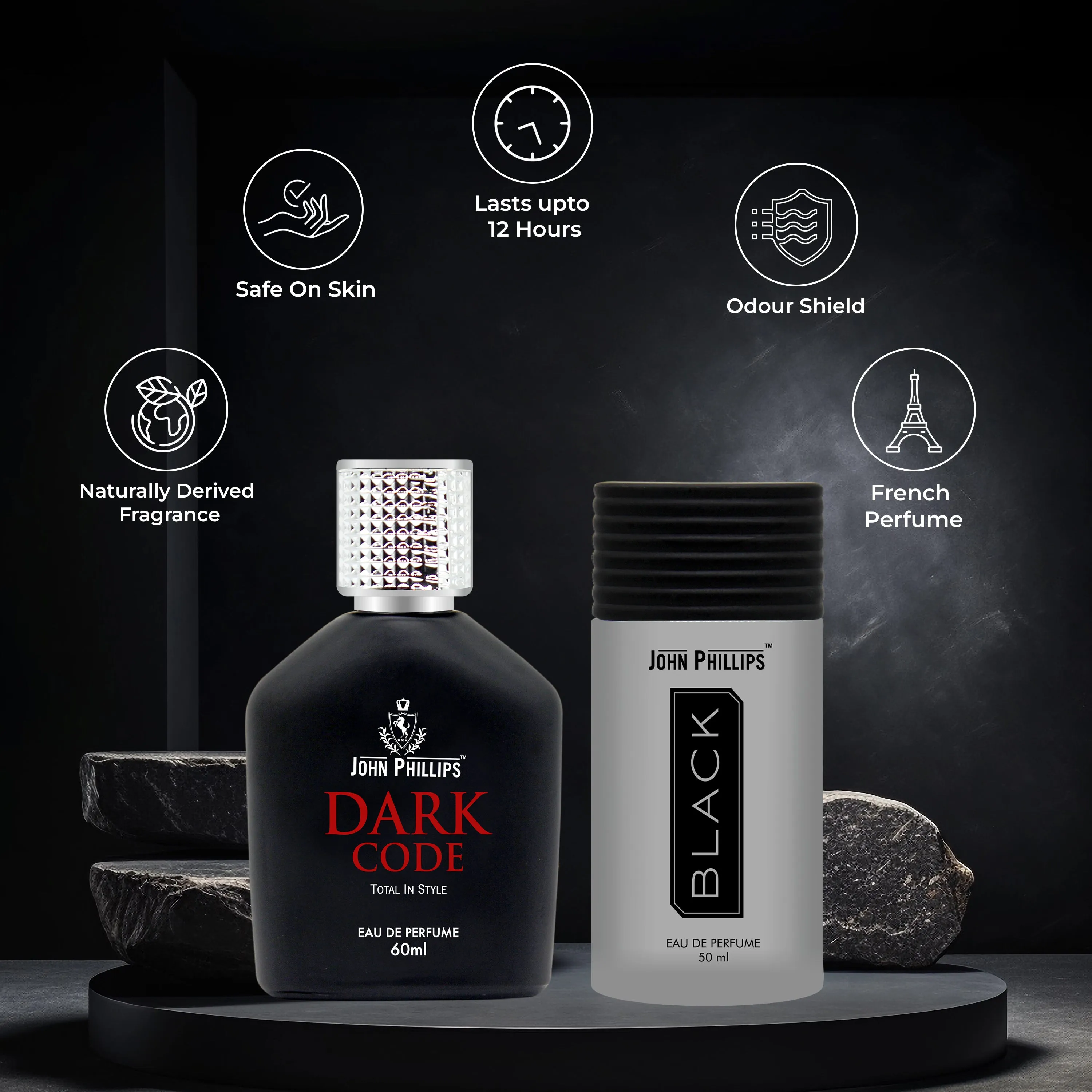 Black & Dark Code | Fragrance Combo Set for Him ( 50ml   60ml )