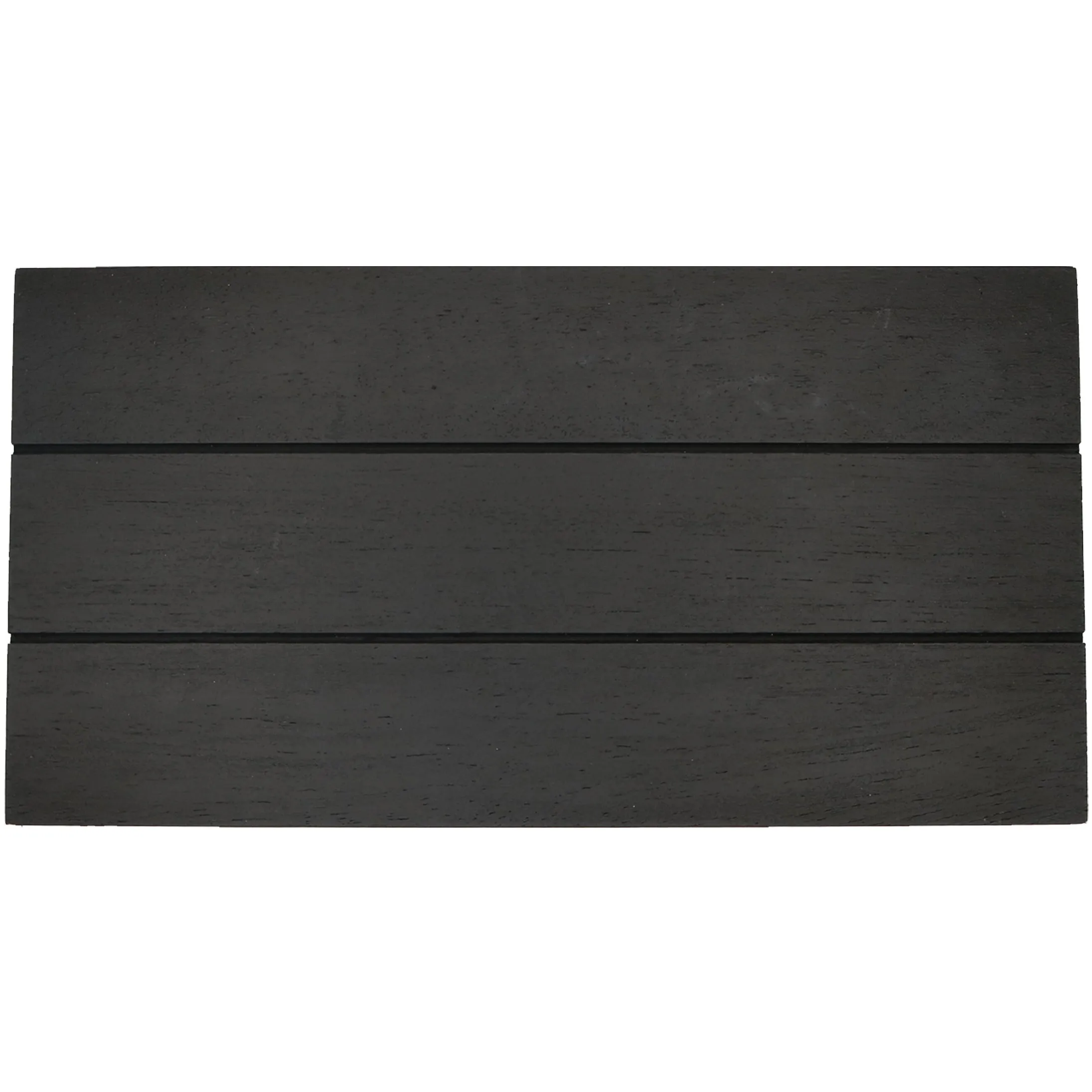 Black Rectangular Wood Tray