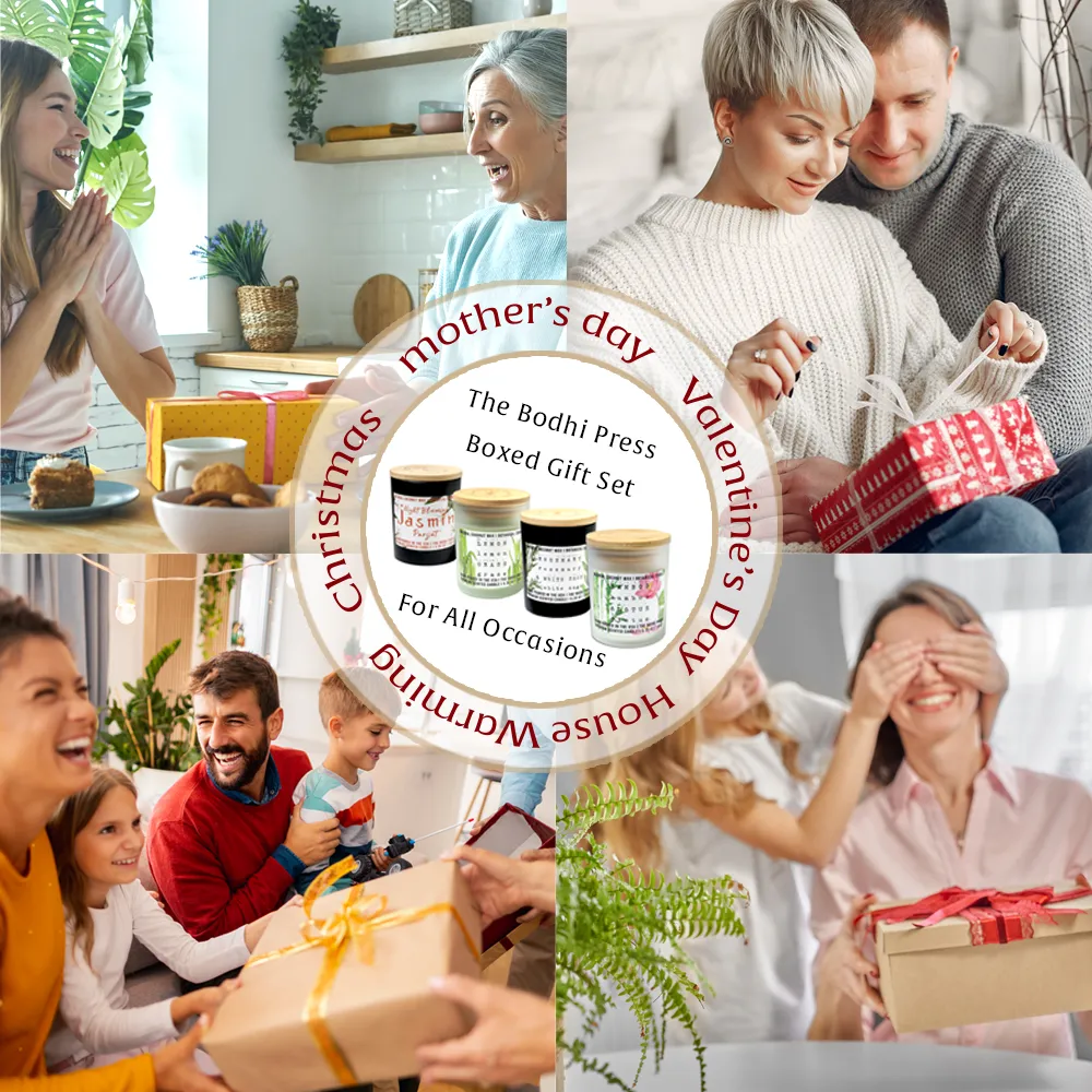 Candles Gift Box I Aromatherapy Collection I 4 Coconut Wax Candles