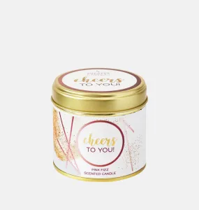 Cheers To You Large Scented Tin Candle