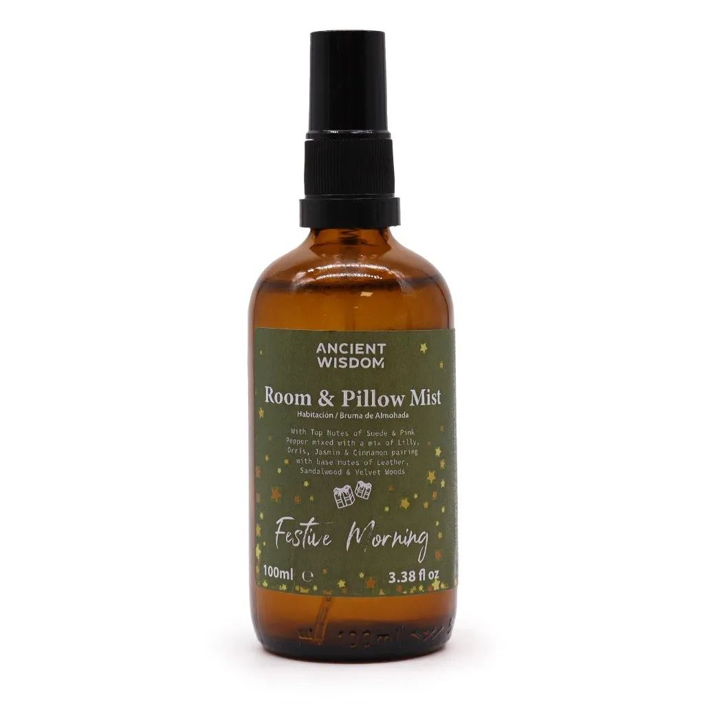 Christmas Room & Pillow Sprays - 5 Festive Scents - Xmas Home Fragrance