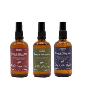 Christmas Room & Pillow Sprays - 5 Festive Scents - Xmas Home Fragrance
