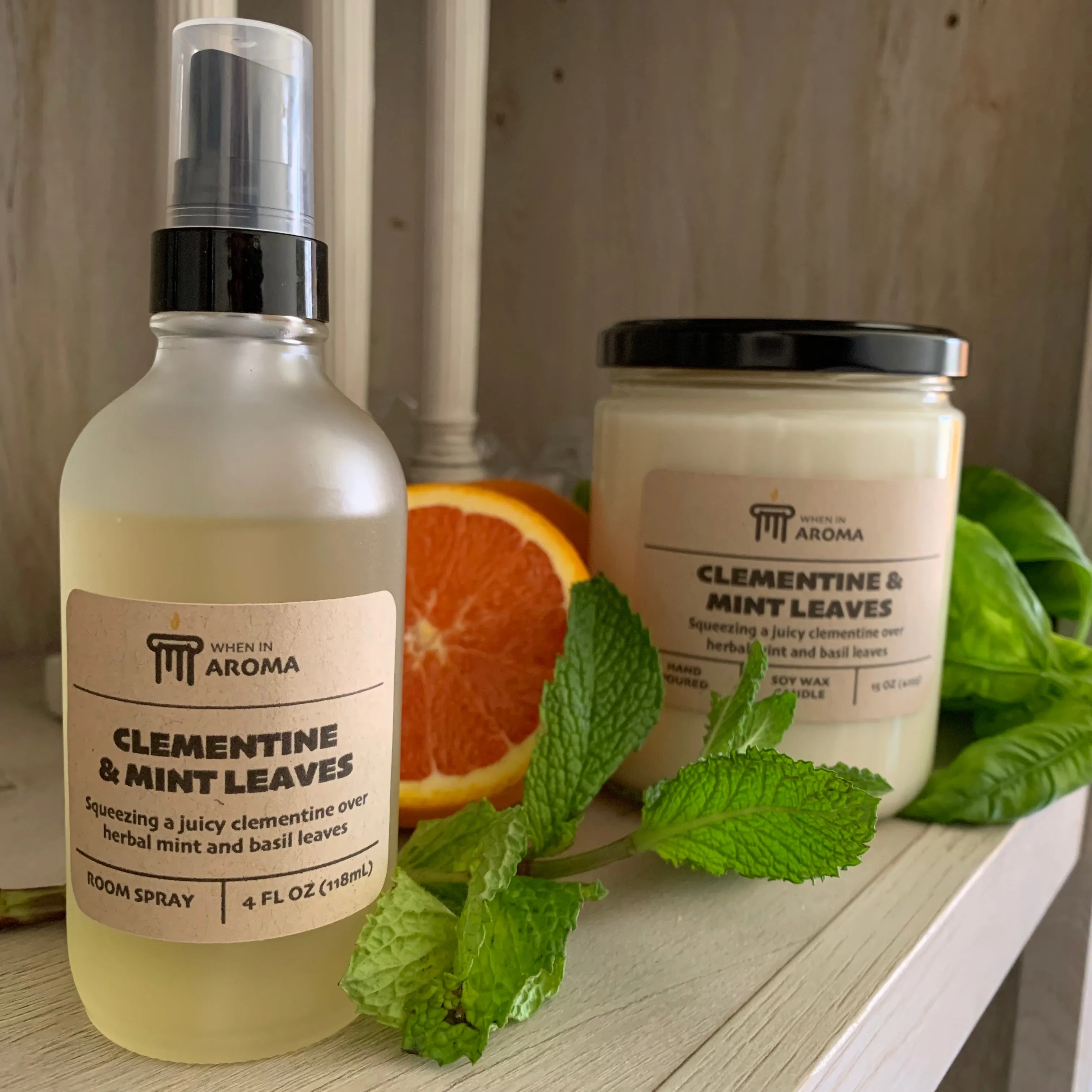 Clementine & Mint Leaves Room Spray