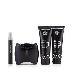 Extasia Black Gift Set Eau de Toilette, After Shave and Shower Gel for Men