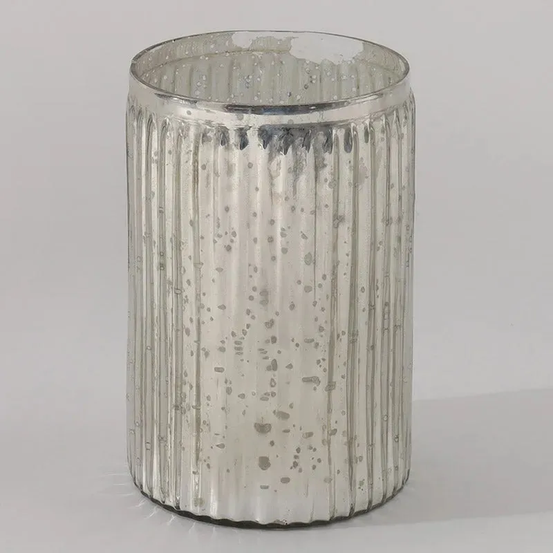 Foil Glass Vase | 3.5 x 4.5 x 6 inches