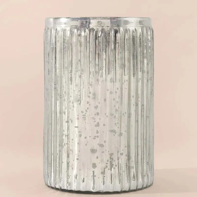Foil Glass Vase | 3.5 x 4.5 x 6 inches