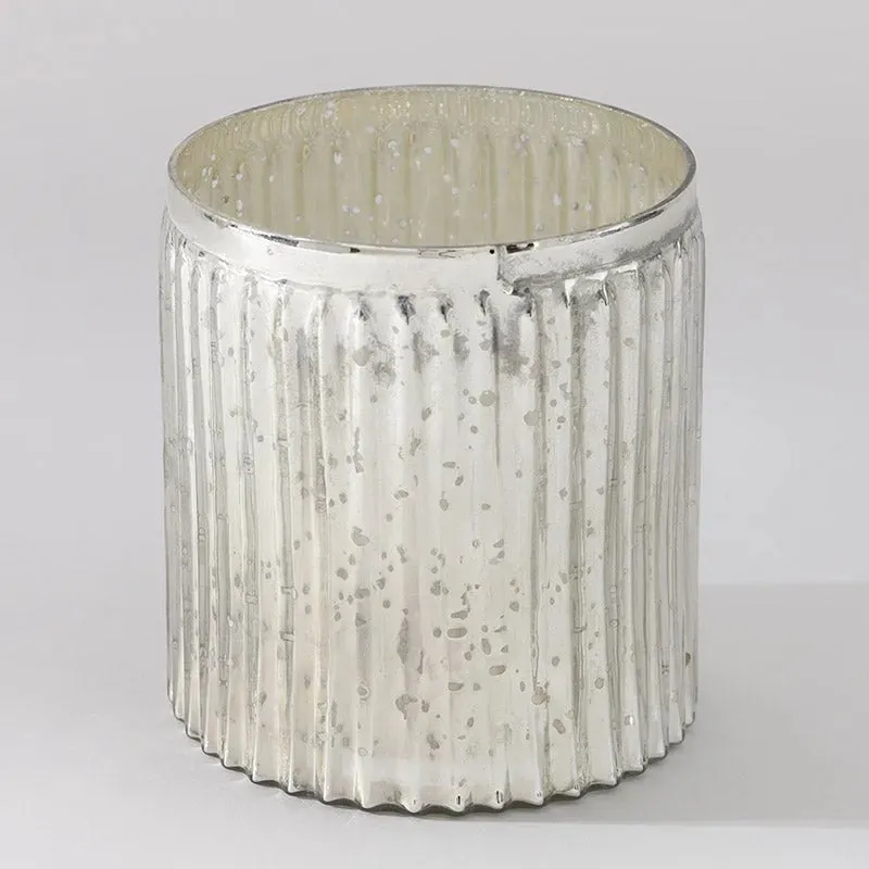 Foil Glass Vase | 3.5 x 4.5 x 6 inches