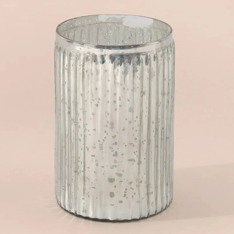Foil Glass Vase | 3.5 x 4.5 x 6 inches