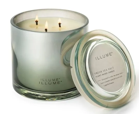 Fresh Sea Salt Statement Glass Candle