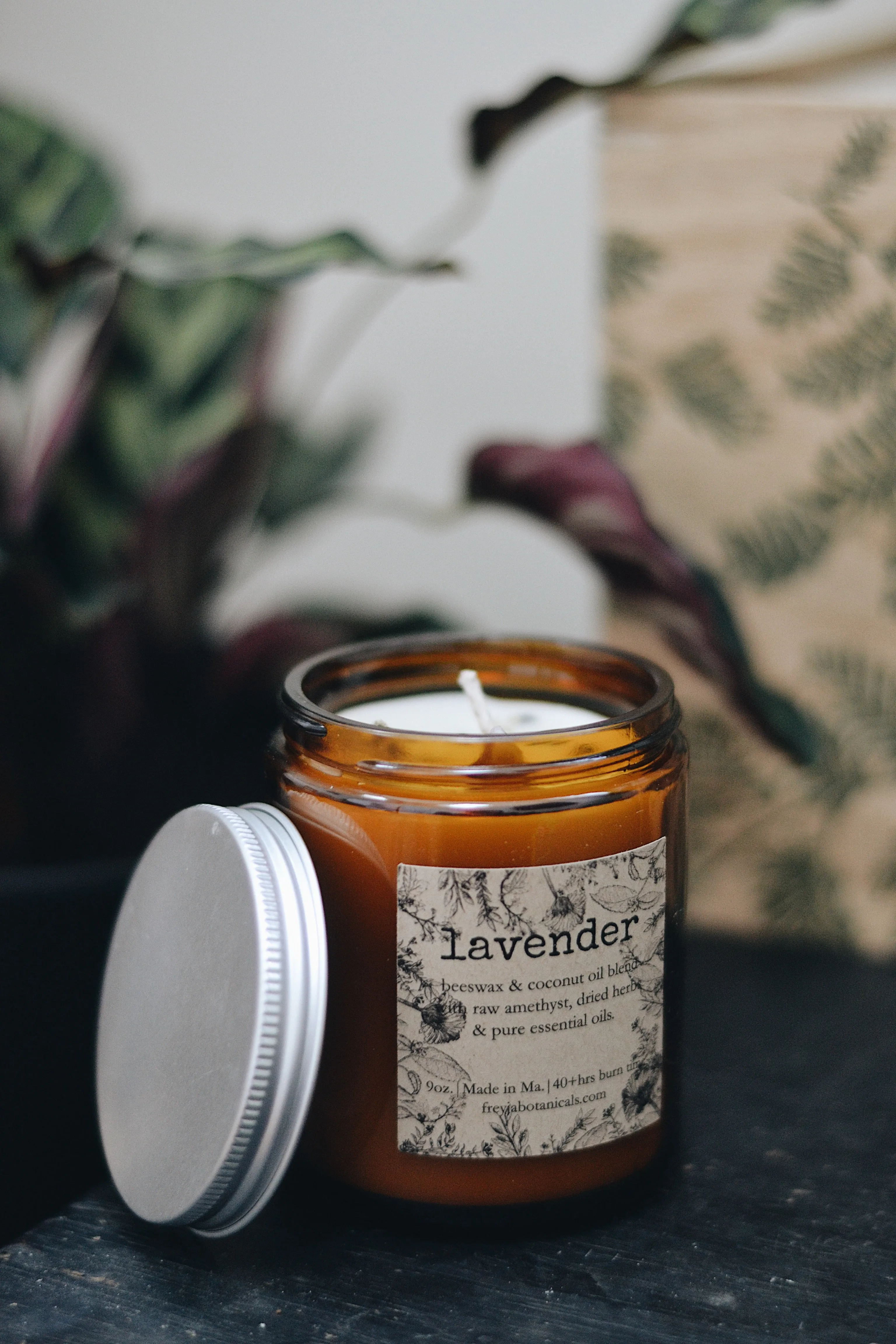 Freyja Botanicals Lavender Candle