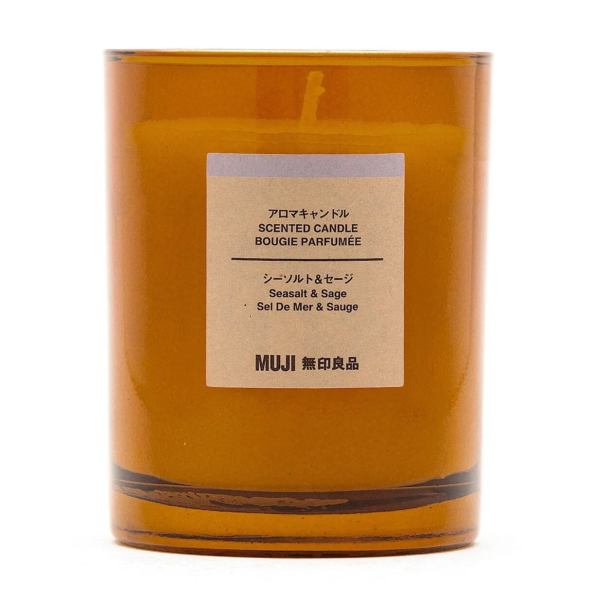 Glass Candle - Sea Salt & Sage (1 Wick)