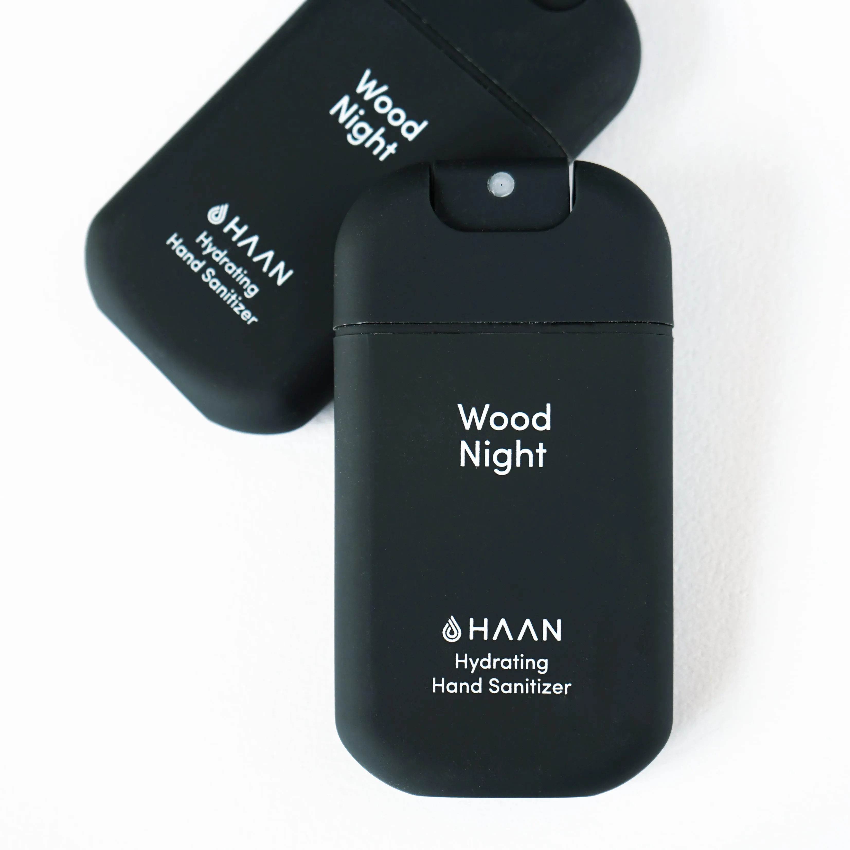 Haan Hand Sanitizer Hydrating in Wood Night Scented in Black Bottle Single Bottle