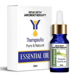 Lemongrass Essential Oil, Therapeutic, Pure & Natural, Stimulates & Energies Body and Mind, Insecticide 10ml