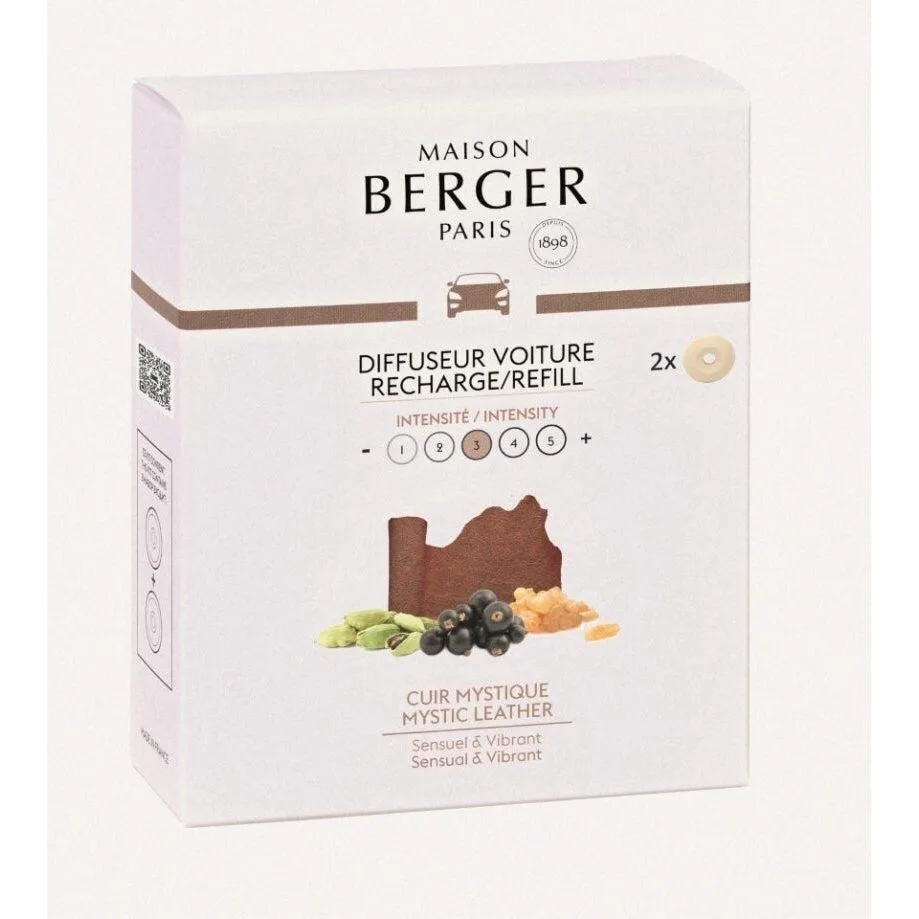 Maison Berger - Anti Odour Car Diffuser Refill - Mystic Leather