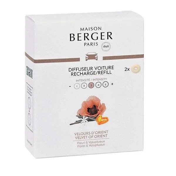 Maison Berger - Anti Odour Car Diffuser Refill - Velvet of Orient