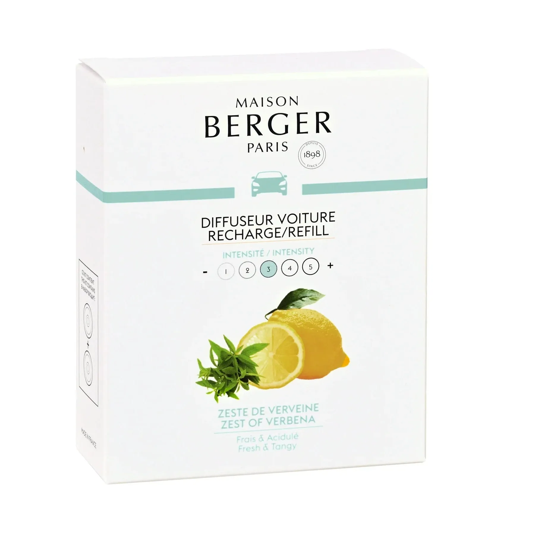 Maison Berger - Anti Odour Car Diffuser Refill - Zest of Verbena