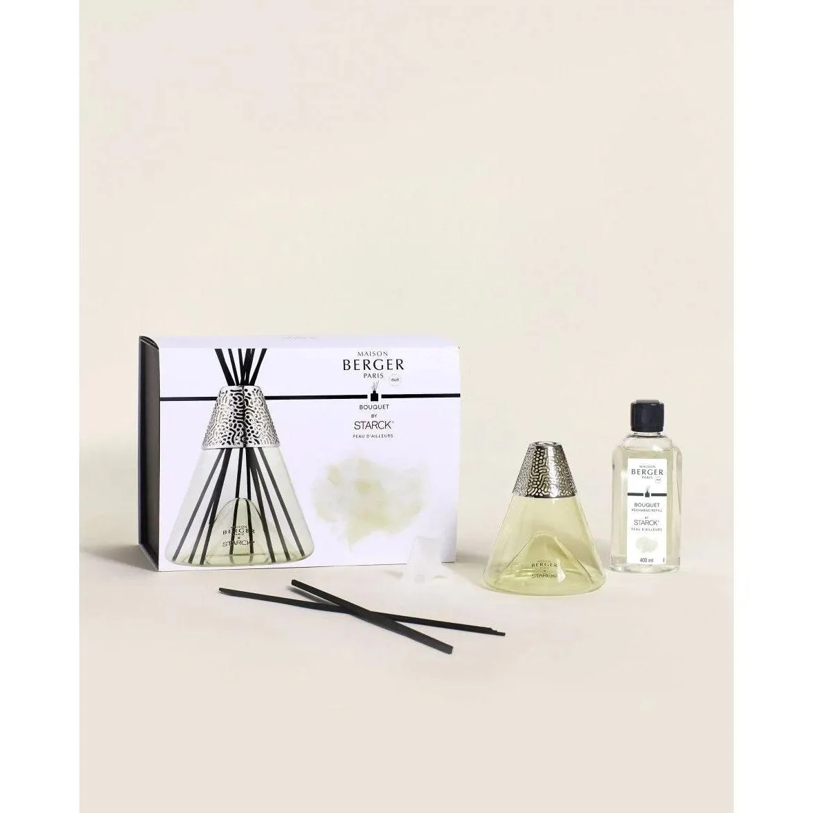 Maison Berger Bouquet - Starck Green Reed Diffuser Peau D’Ailleurs (400 mL)