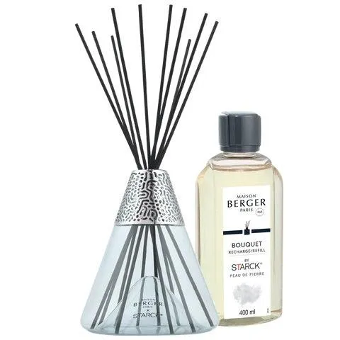 Maison Berger Bouquet - Starck Grey Reed Diffuser Peau de Pierre (400 mL)