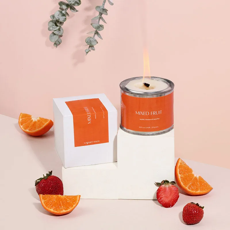 Mixed Fruit Highly Touch Scented Candles Gift | Single | 6.4 x 8.1 cm / 2.5 x 3.2 inches
