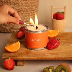 Mixed Fruit Highly Touch Scented Candles Gift | Single | 6.4 x 8.1 cm / 2.5 x 3.2 inches