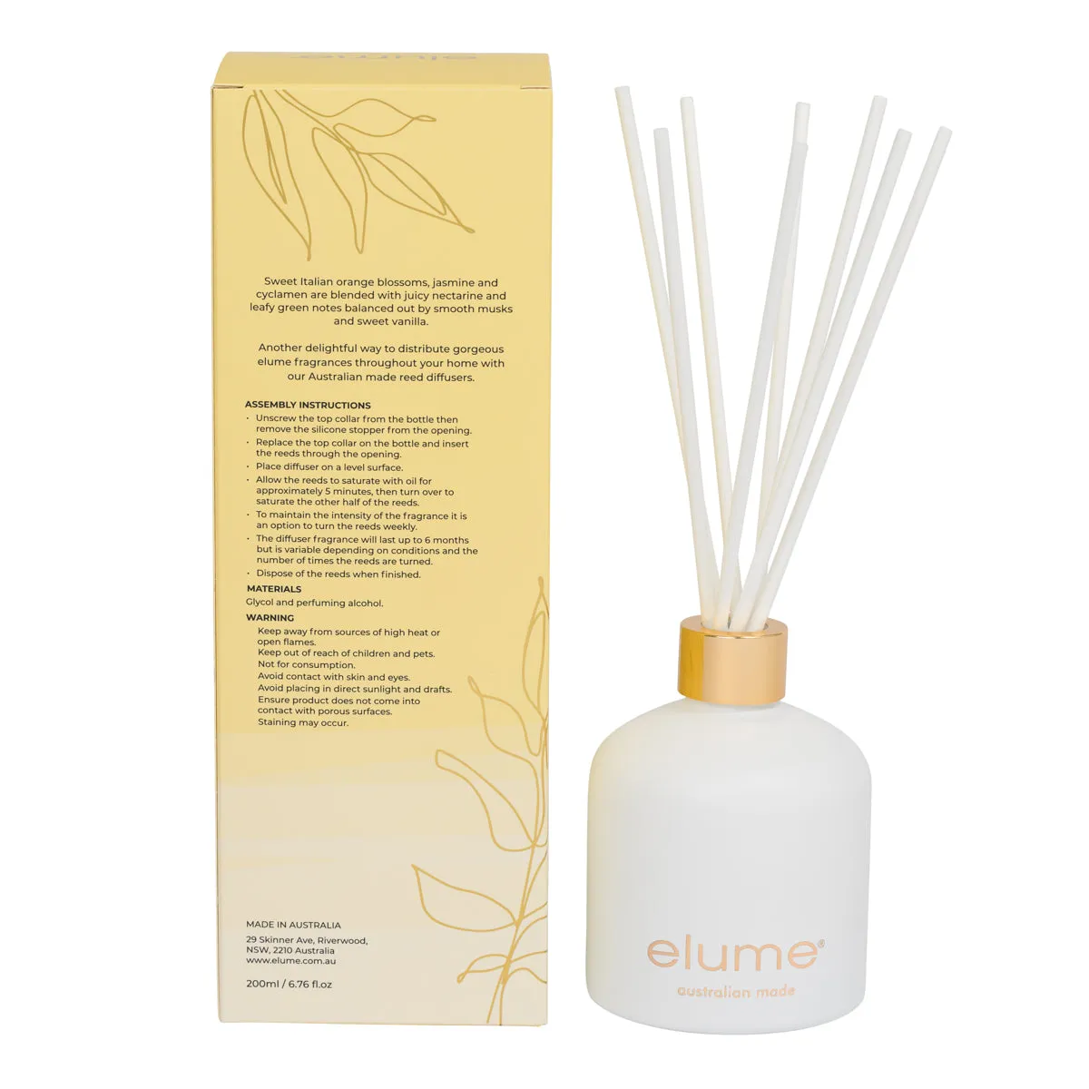 Nectarine & Orange Blossom Reed Diffusers