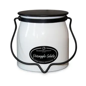 Pineapple Gelato 16oz Butter Jar Candle by Milkhouse Candle Co.