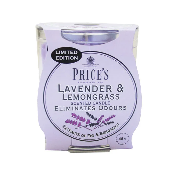Prices Fresh Air Lavender & Lemongrass Small Candle Jar