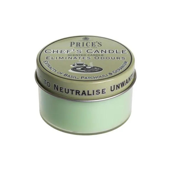 Prices Odour Eliminating Chefs Tin Candle 3 Pack