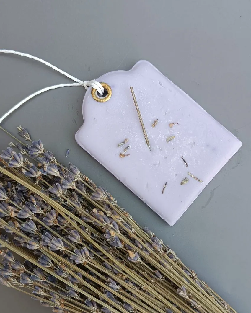 Rectangular Dome Lavender Wax Sachet | 3 x 2 inches