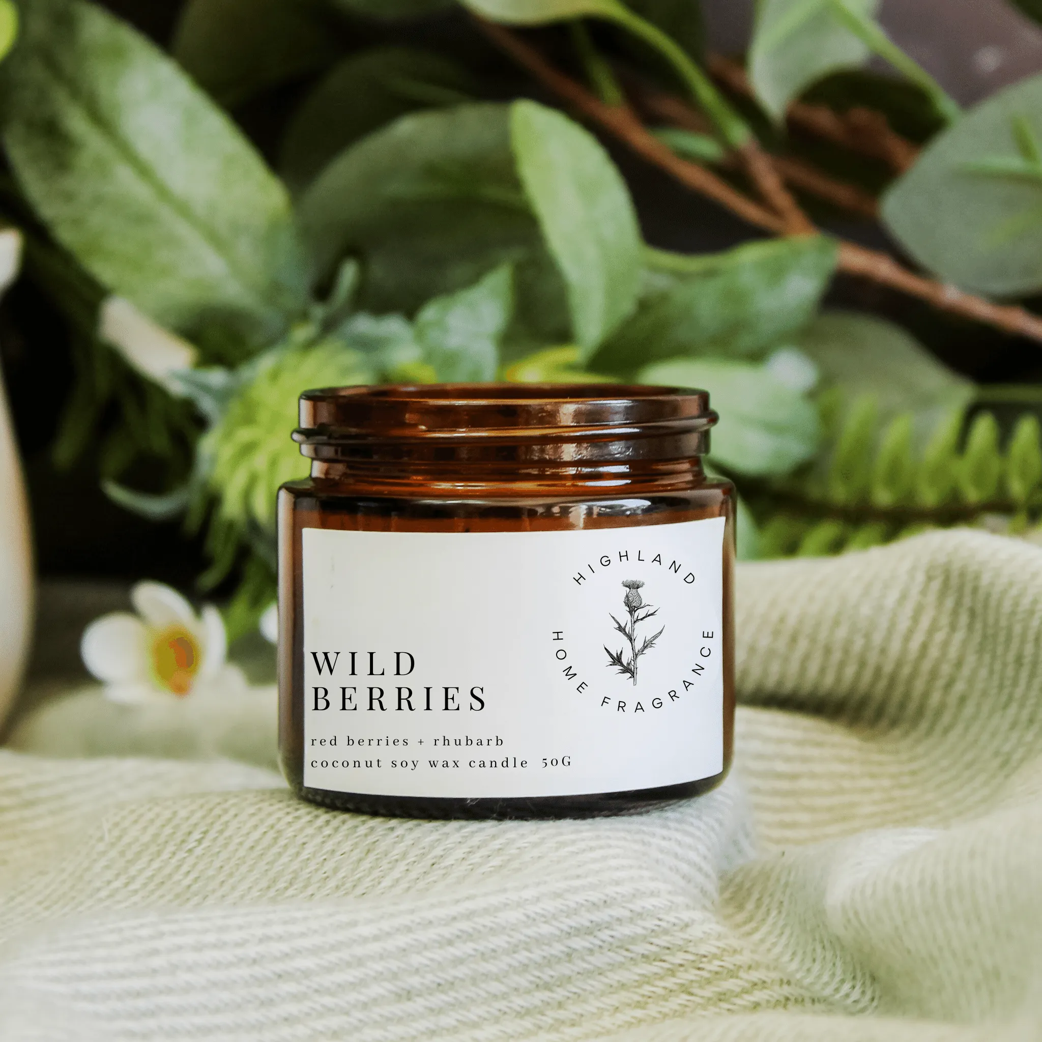 Red Berries   Rhubarb (Wild Berries)- 50g Candle