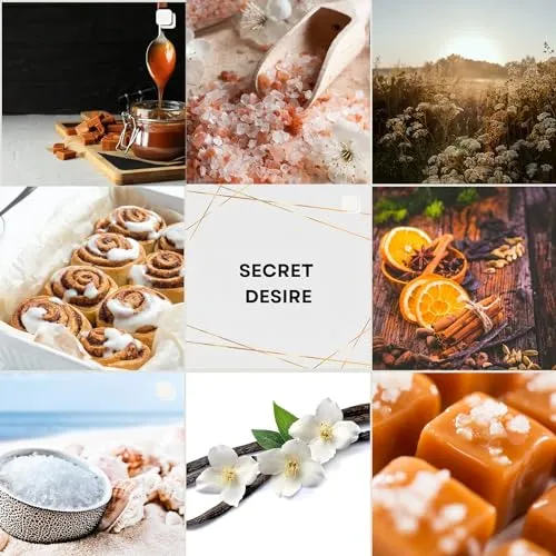 Ruya's Handcrafts Lunar Glow Single Wick Carnelian Stone | Igniting Tantalizing Desires, Promoting Clarity, Therapy Candles | Positive Aura Candles (Sceret Desire)