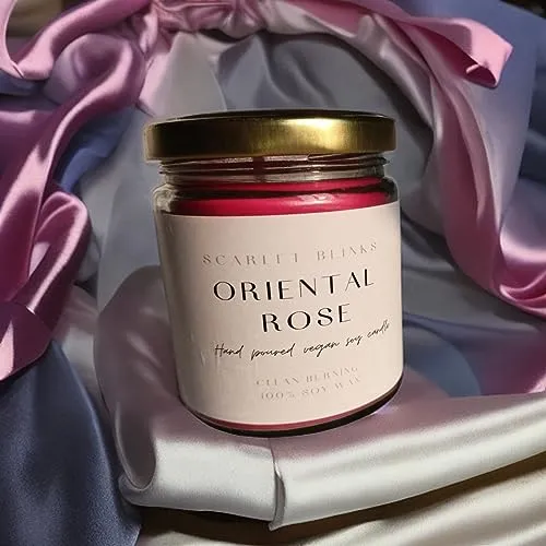 Scarlet Blinks Arabian Delight and Mistic Lemon Grass | Soy Wax Candles | Aroma Therapy Candles | Burning Time :-45 HRS Pack of 2