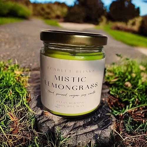 Scarlet Blinks Arabian Delight and Mistic Lemon Grass | Soy Wax Candles | Aroma Therapy Candles | Burning Time :-45 HRS Pack of 2
