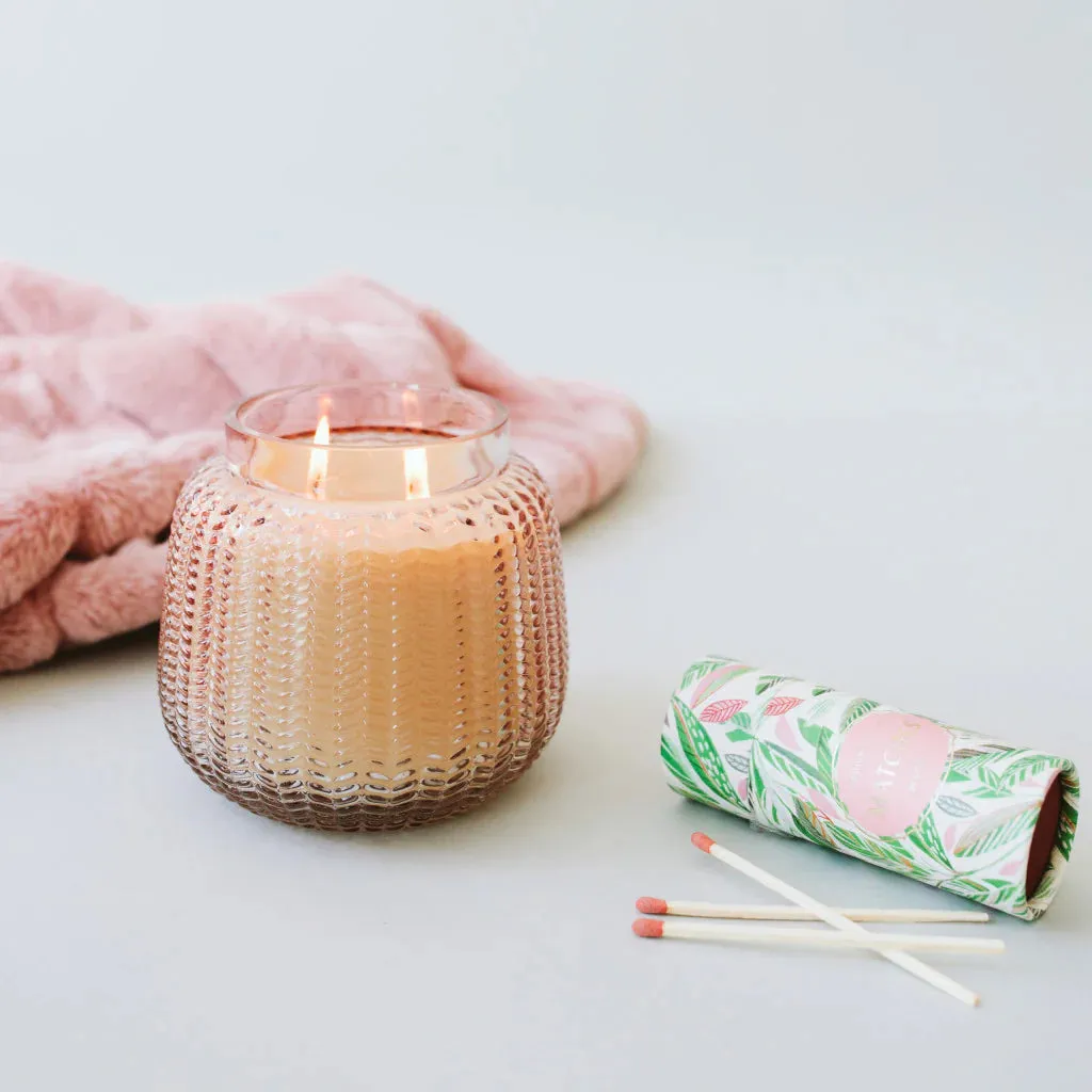 Sweet Grace Textured Glass Candle