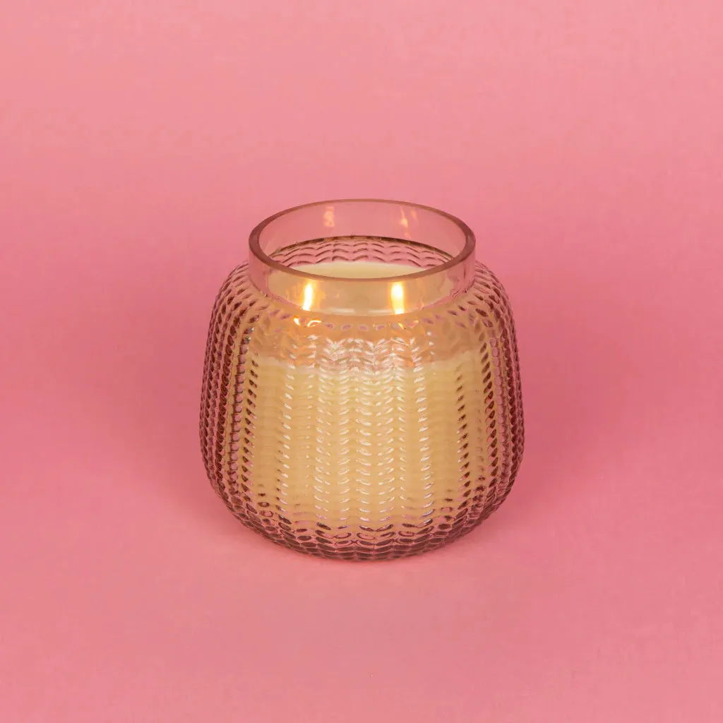 Sweet Grace Textured Glass Candle