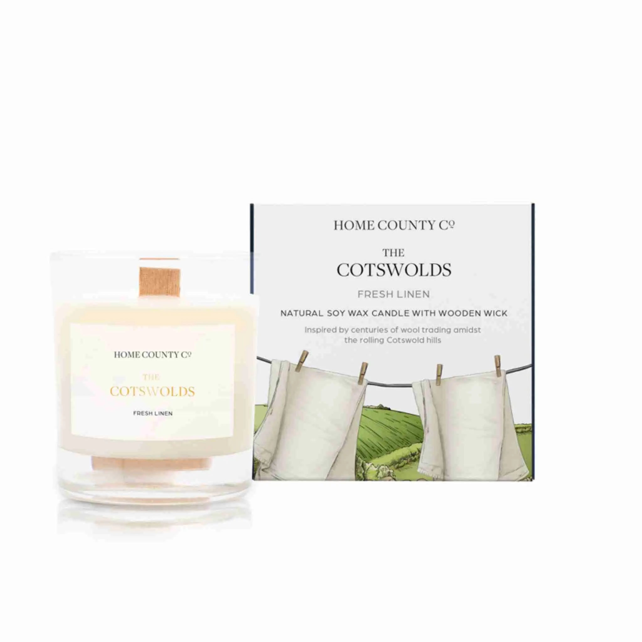 The Cotswolds - Fresh Linen Candle