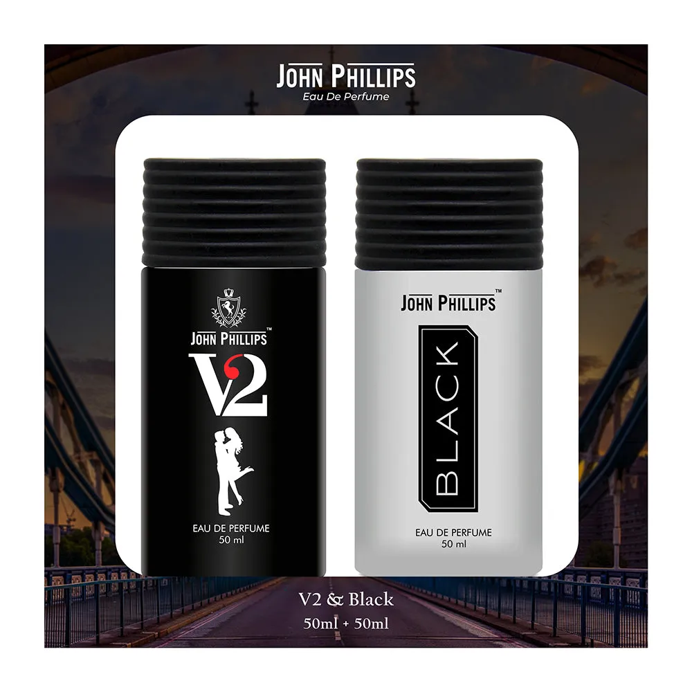 V2 & Black - Unisex Fragrance Combo Set ( 50ml   50ml )