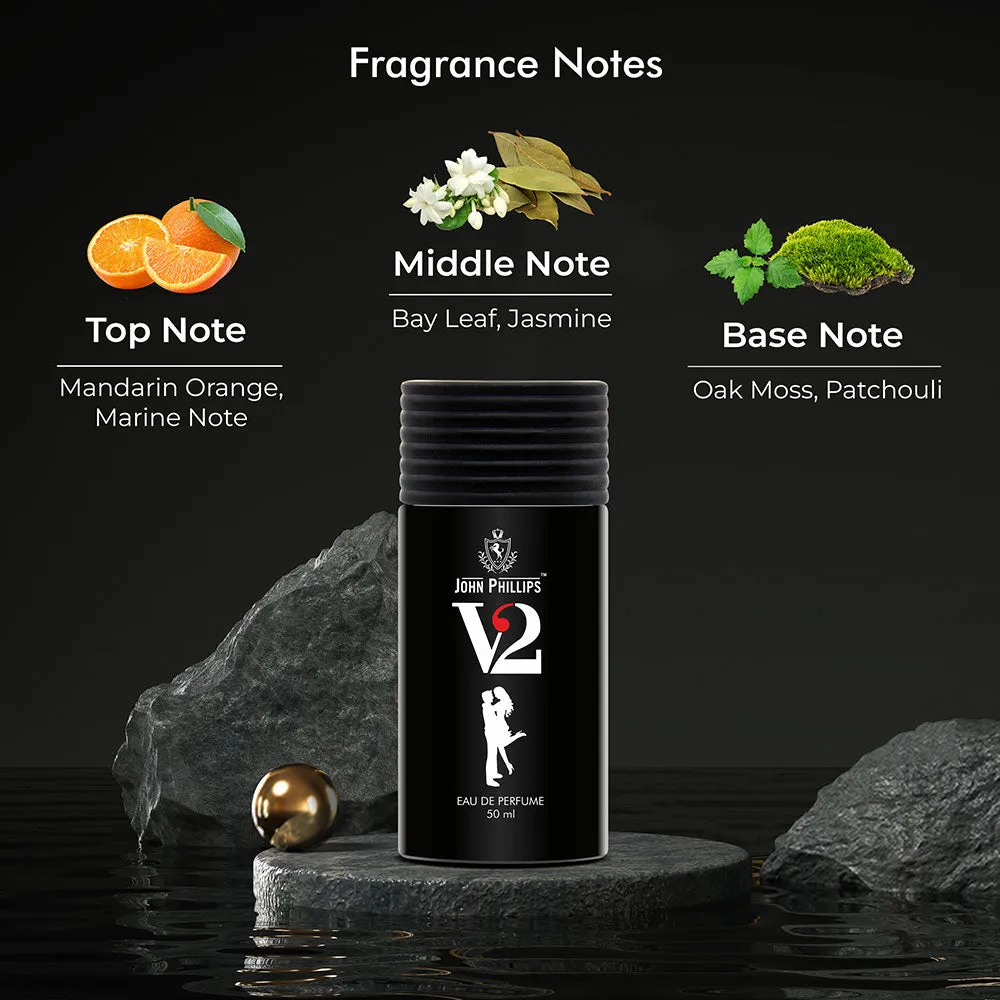 V2 & Black - Unisex Fragrance Combo Set ( 50ml   50ml )