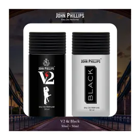 V2 & Black - Unisex Fragrance Combo Set ( 50ml   50ml )