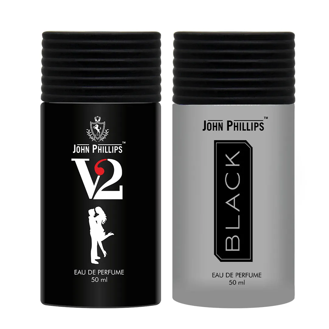 V2 & Black - Unisex Fragrance Combo Set ( 50ml   50ml )