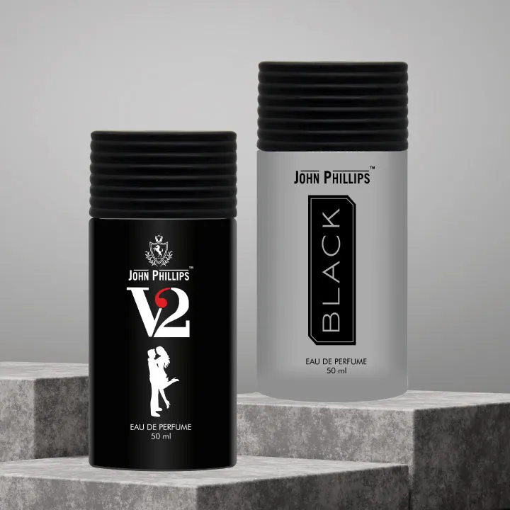 V2 & Black - Unisex Fragrance Combo Set ( 50ml   50ml )